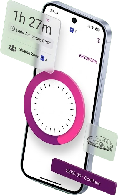 EasyPark Active Parking Session timer
